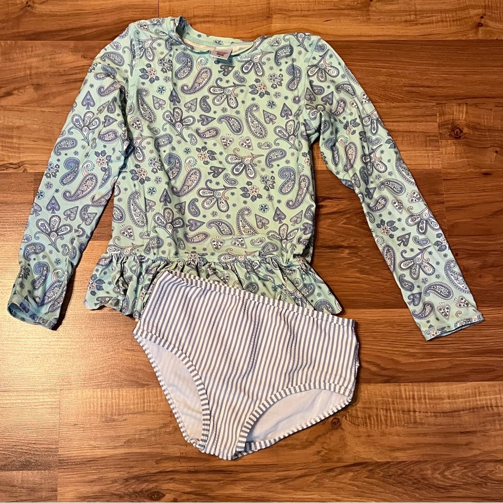 Ruffle Butts Rash Guard Swim Set